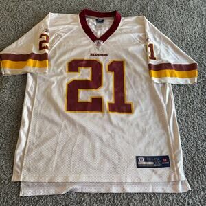 Vintage Reebok Sean Taylor NFL Washington Redskins #21 White Jersey Mens Size XL
